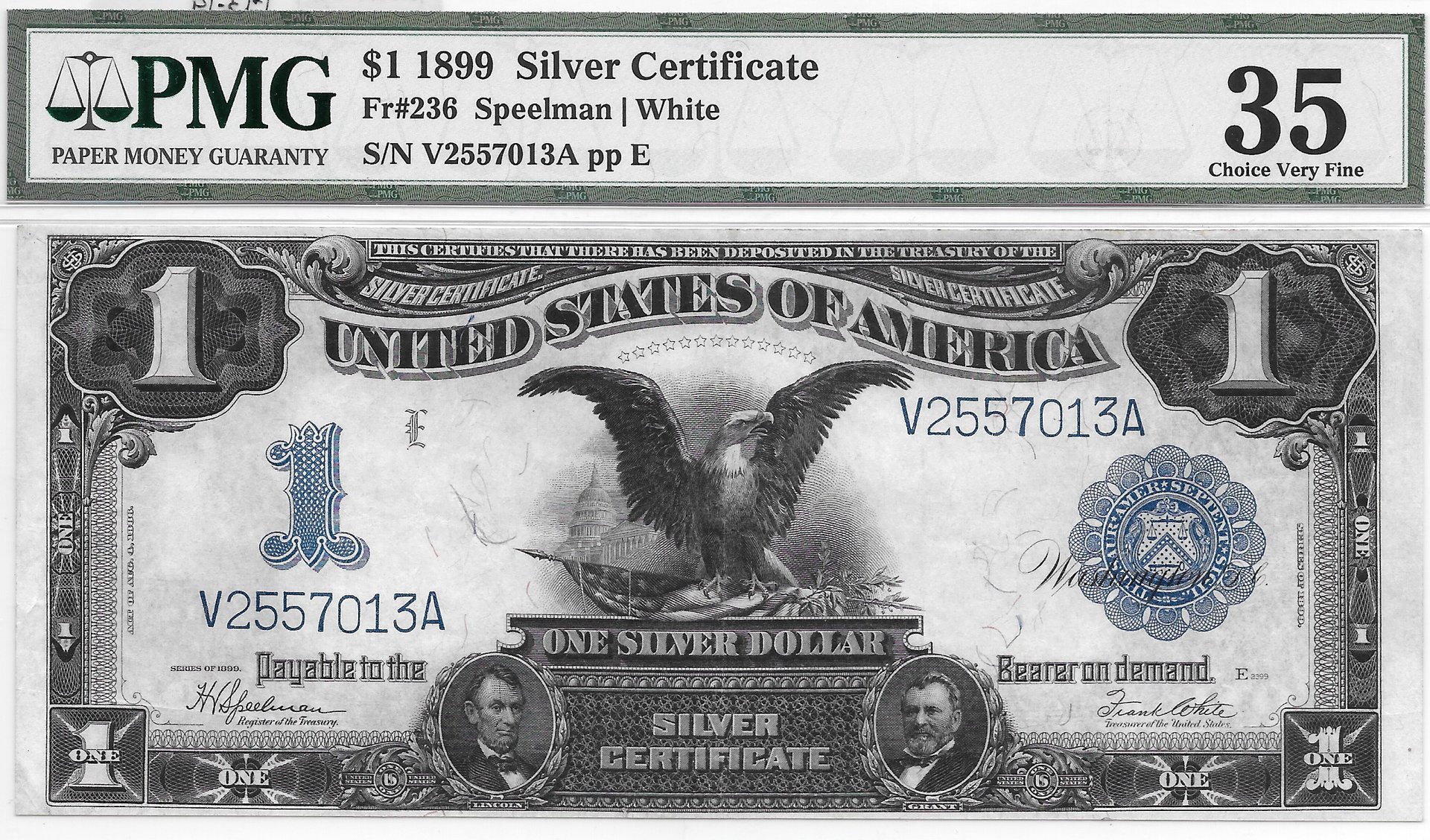 1899 $1 Black Eagle Silver Certificate front.jpeg