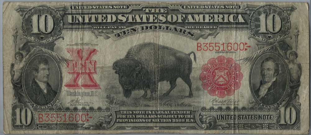 1901 Bison Ten Dollar Note Obv.jpg