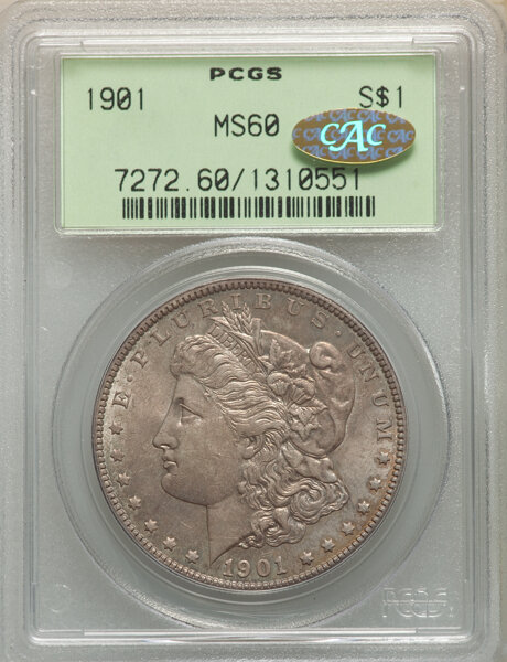 1901 Morgan PCGS MS-60 OGH Gold CAC obv.jpg