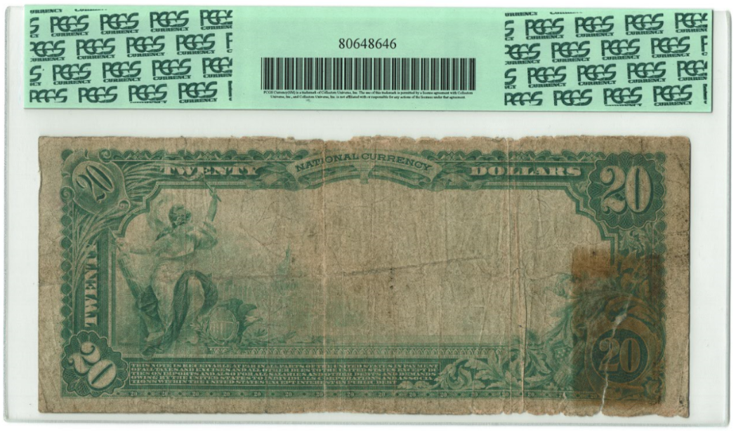 1902 $20 National Bank Note Camden New Jersey Reverse.PNG