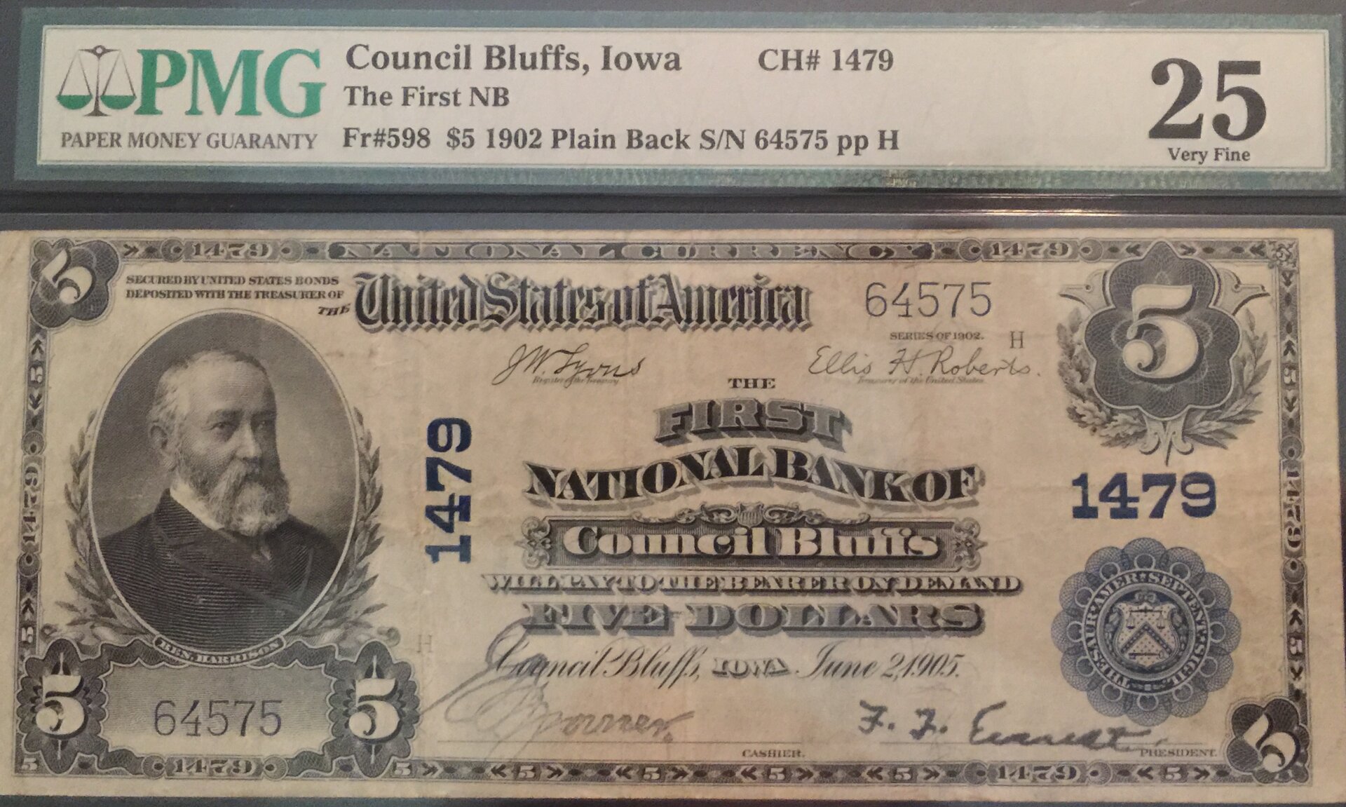 1902 $5 National Banknote Council Bluffs Iowa face.jpg