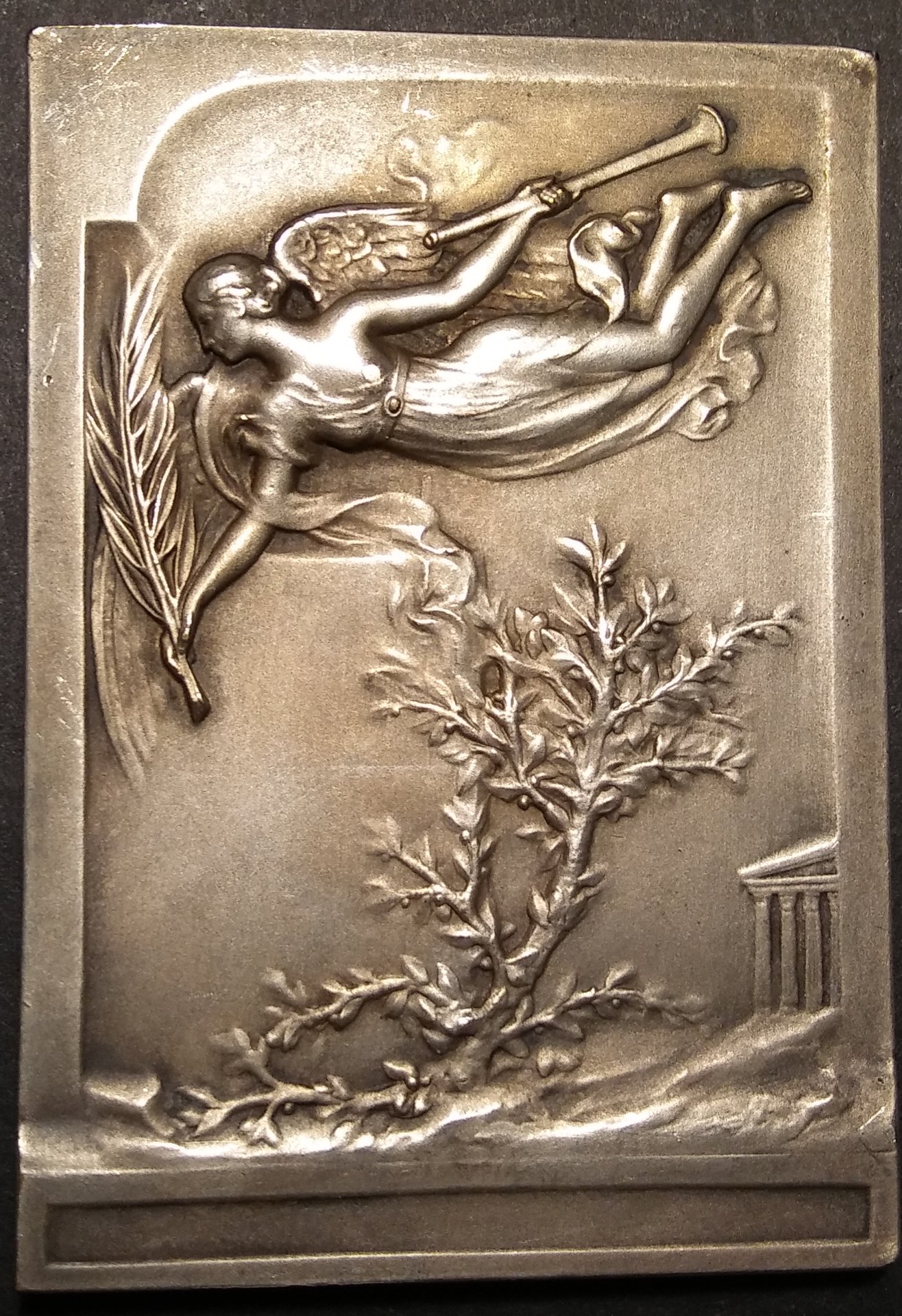 1906 Athens Olympics Plaque P. Vannier Reverse.jpg