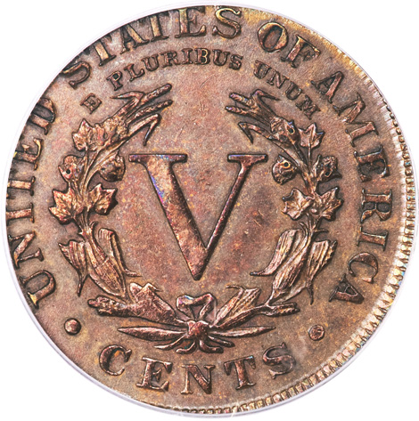 1906 Liberty Nickel--Struck on a Cent Planchet--AU50 PCGS r.jpg