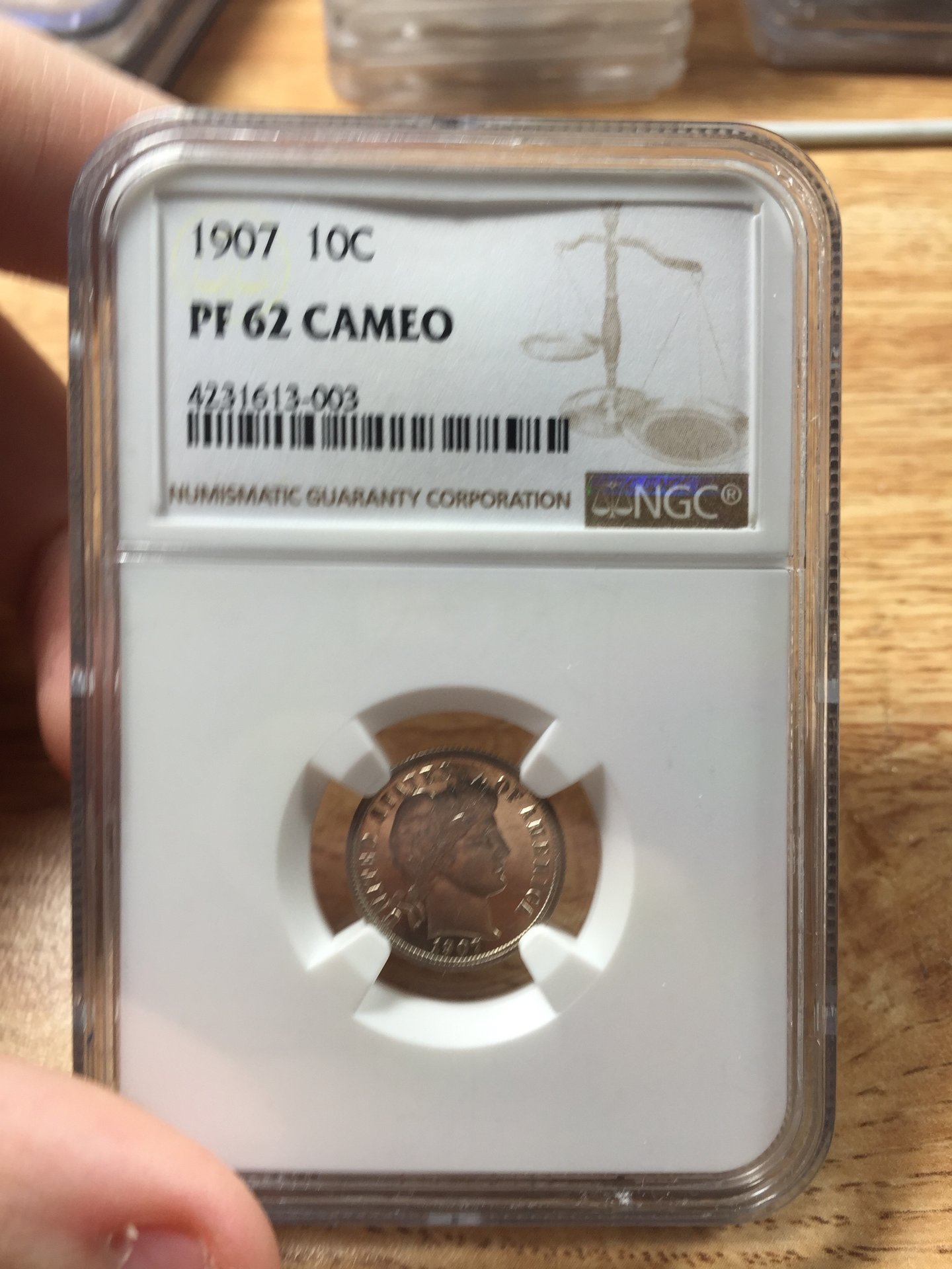 1907 10C PR62 CAM NGC Barber Obverse.jpg