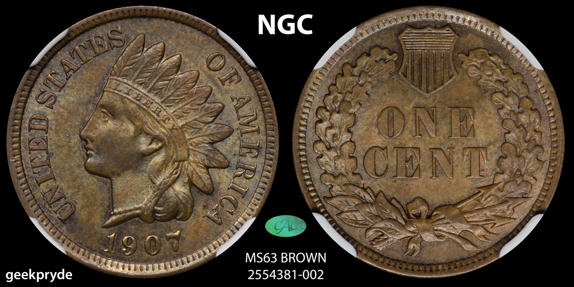 1907 1C CENT - INDIAN HEAD, TYPE 3, BRONZE NGC MS63 BROWN 2554381-002 CAC 2024 template BLACK.jpg