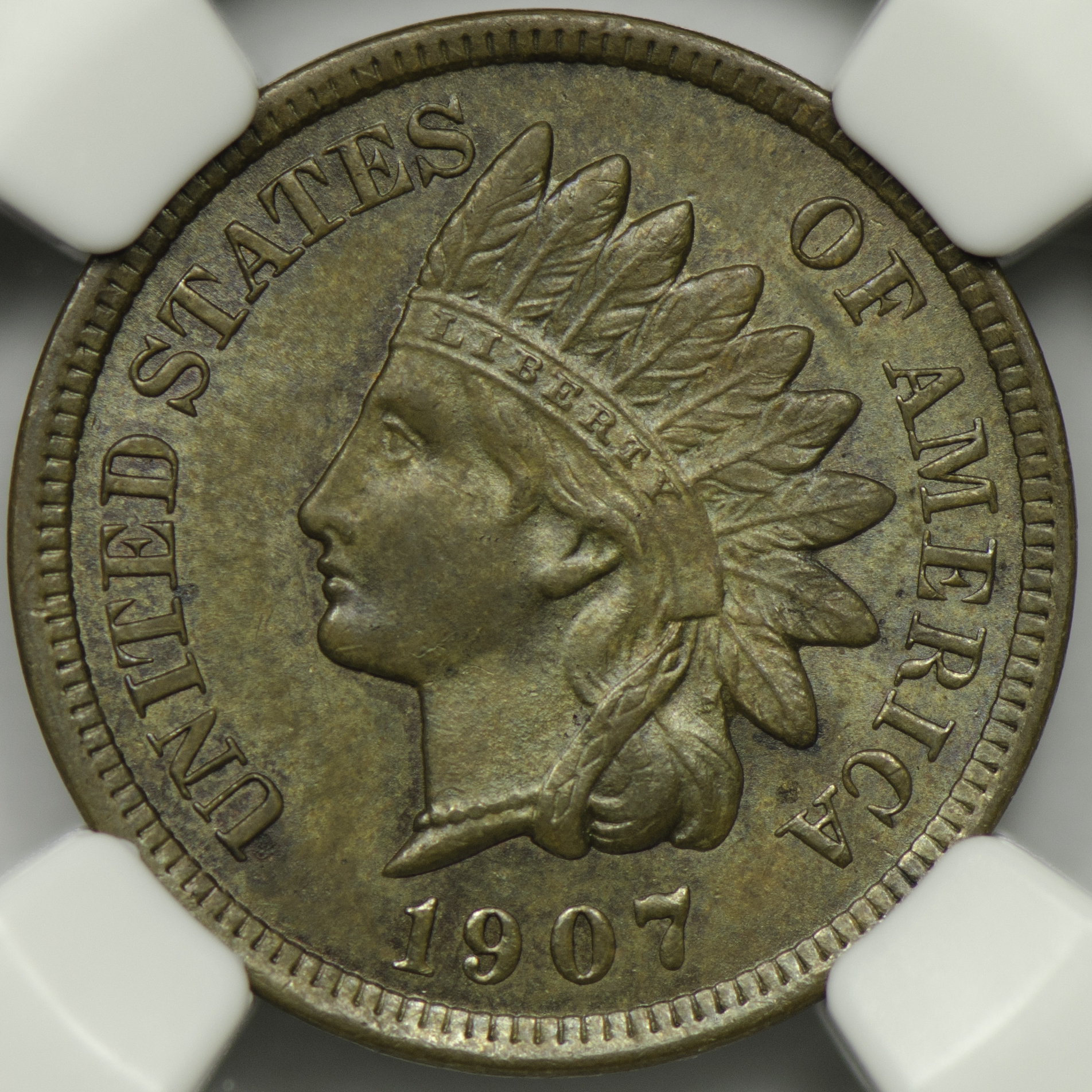 1907 CENT - INDIAN HEAD, BRONZE NGC MS 63 BROWN, CAC Obv closeup f5.6 105mm-673.jpg