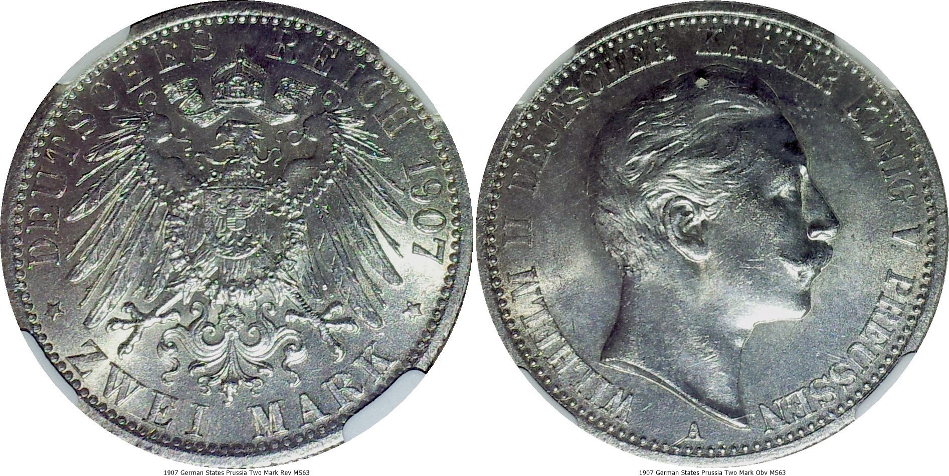 1907 German States Prussia Two Mark MS63-tile.jpg