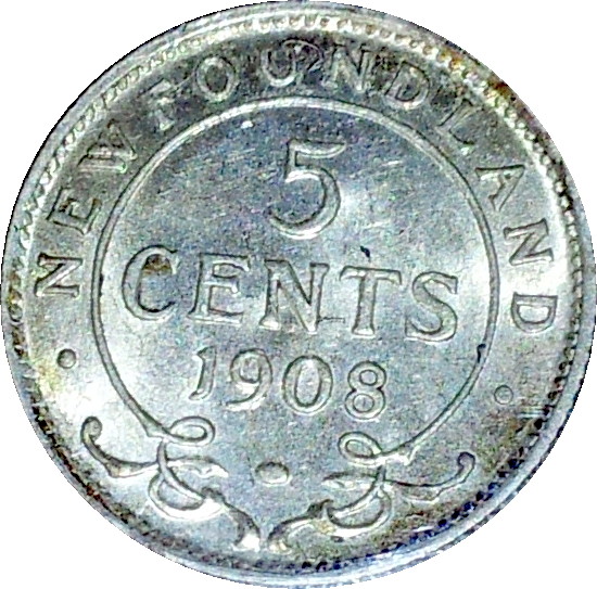 1908 Newfoundland Five Cents Rev.JPG
