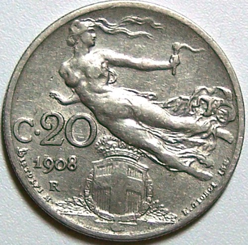 1908 -R Italy 20 Centesimi 1908.jpg