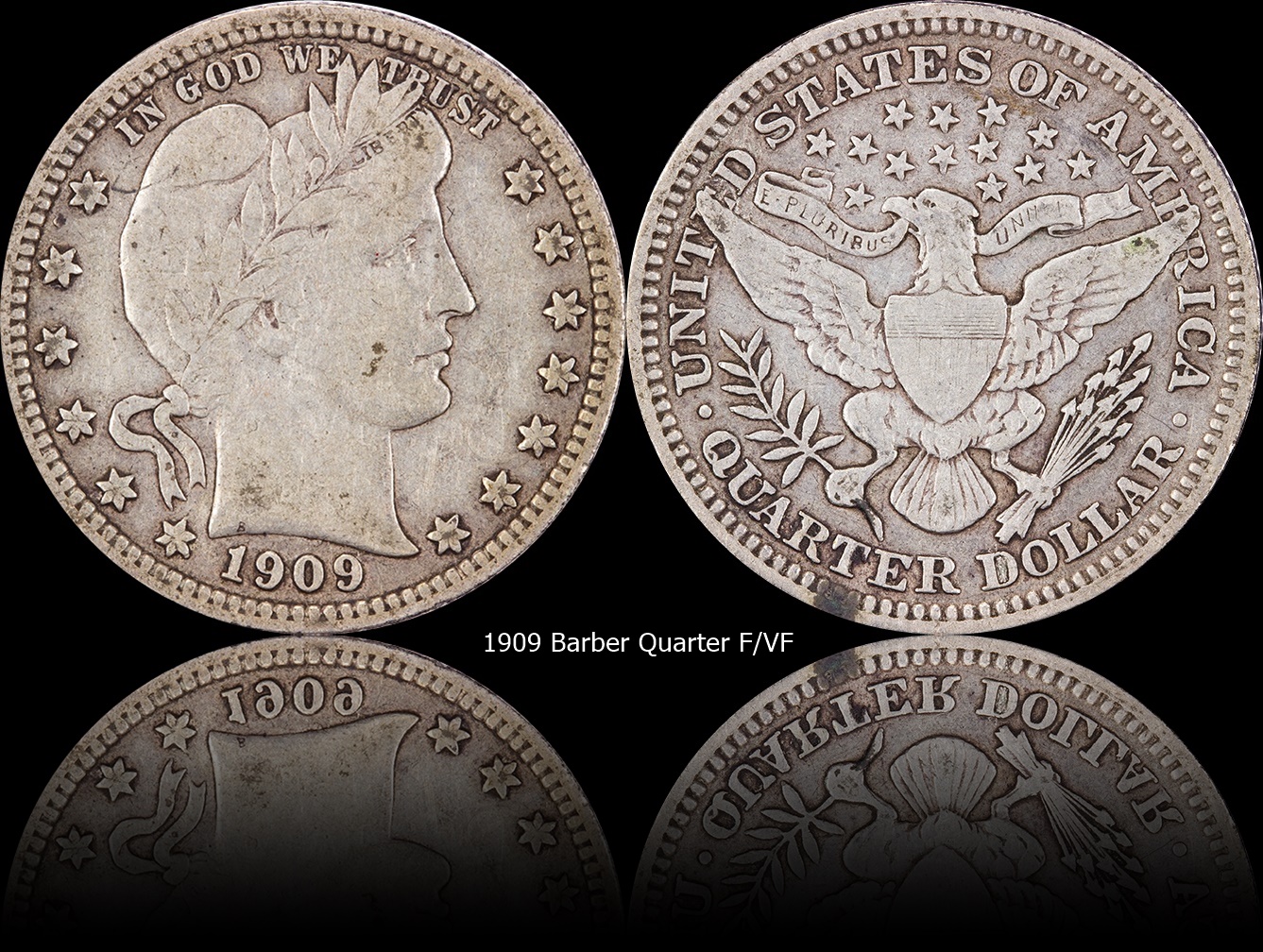 1909 Barber Quarter F VF 3.jpg