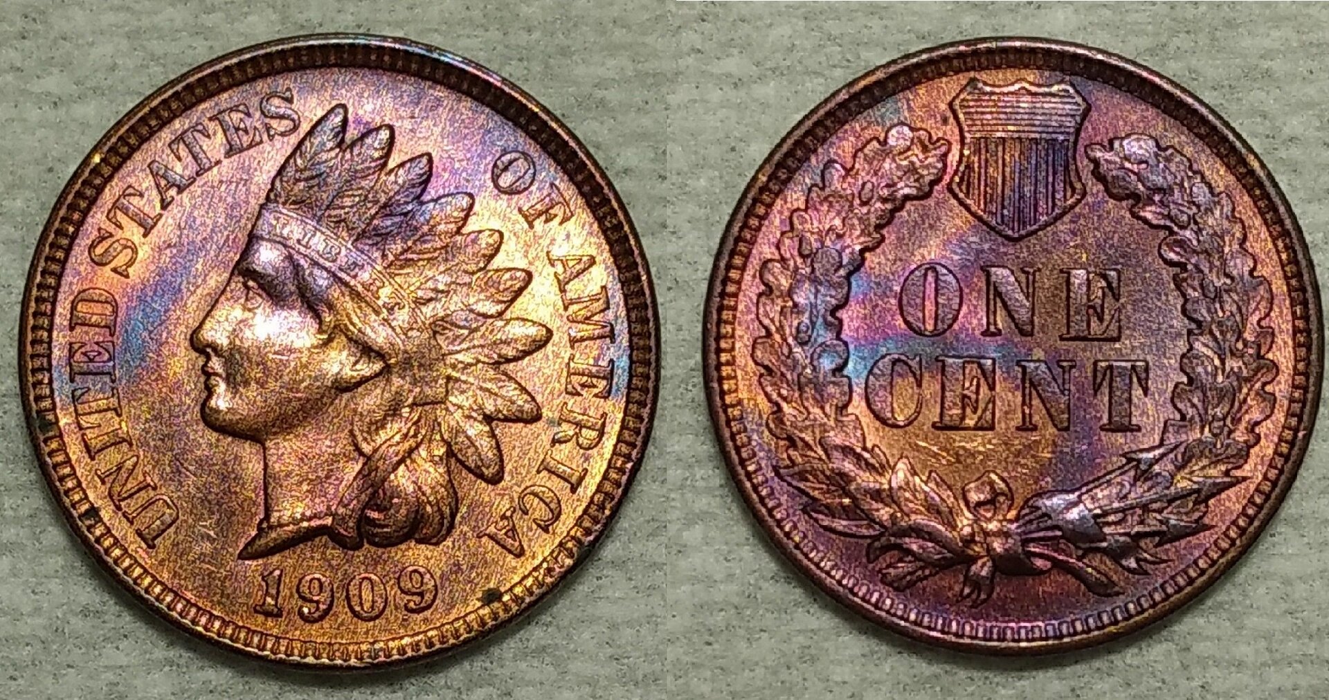 1909 Indian Head Cent! Sharp red-brown $59.00 173317308903  mikesmountainvalues ) (1).jpg