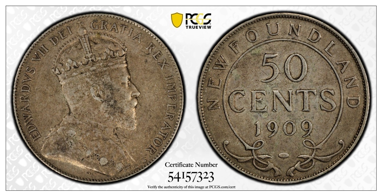 1909 Newfy 50C PCGS XF45 .jpg