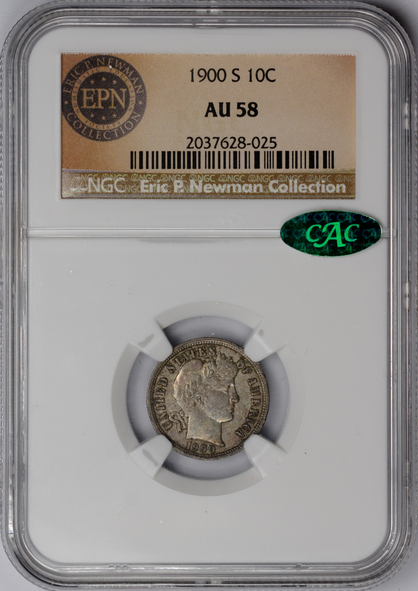 1909-S 10c Obv Slab AU58 CAC.jpg
