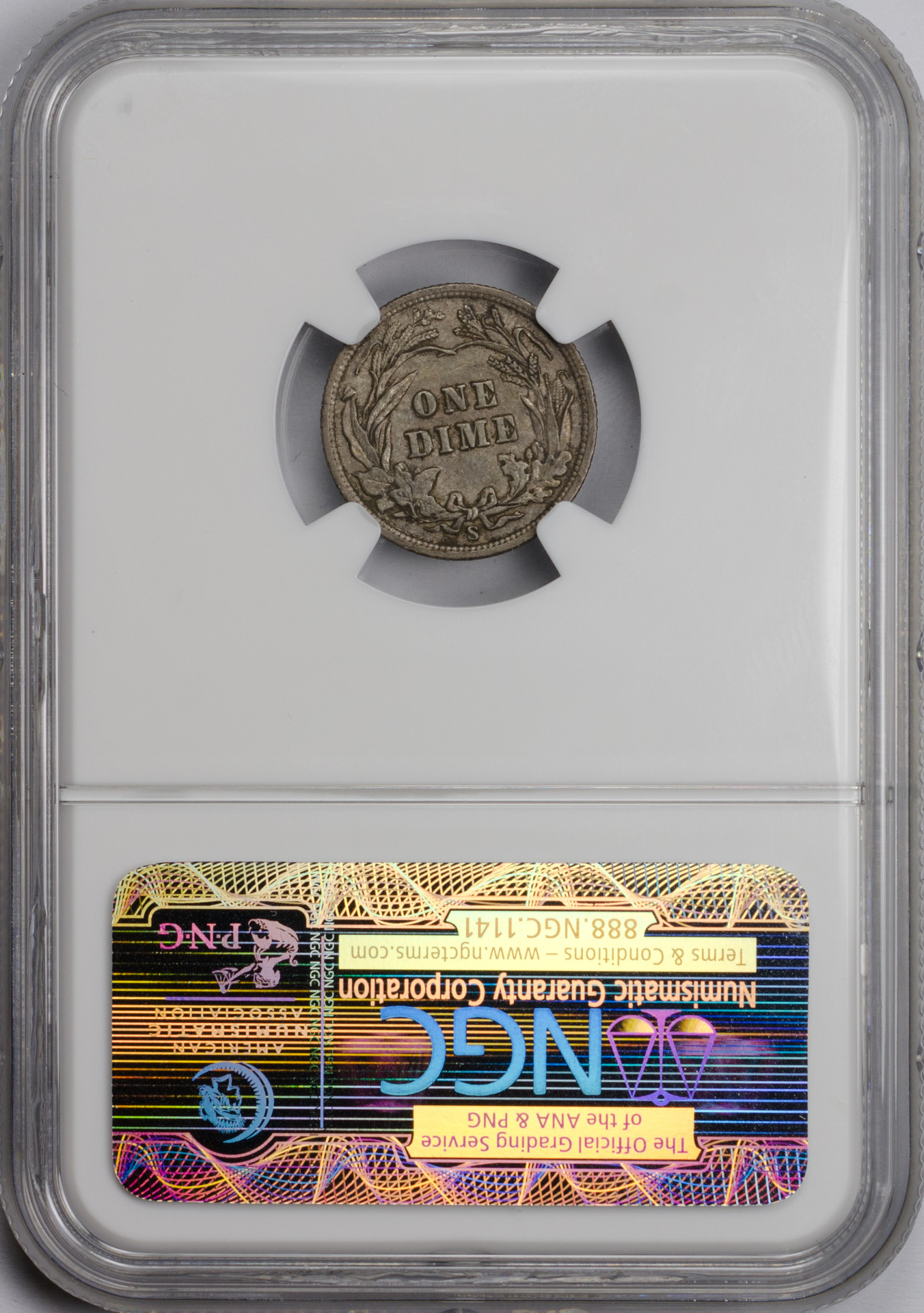 1909-S 10c Rev Slab AU58 CAC.jpg