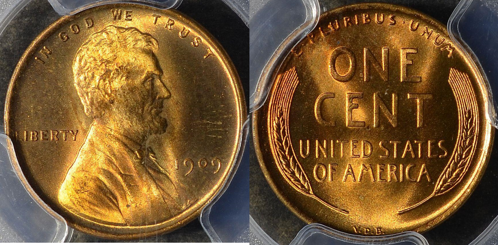 1909 VDB PCGS Ms-65 Red Lincoln Cent 401551034152  ewizard123  9343 .png