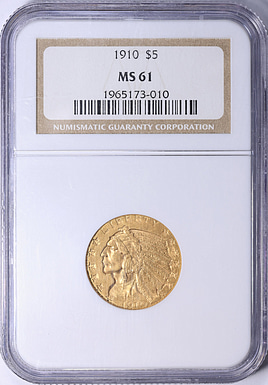 1910 Indian Half Eagle  MS 61 obverse.jpg