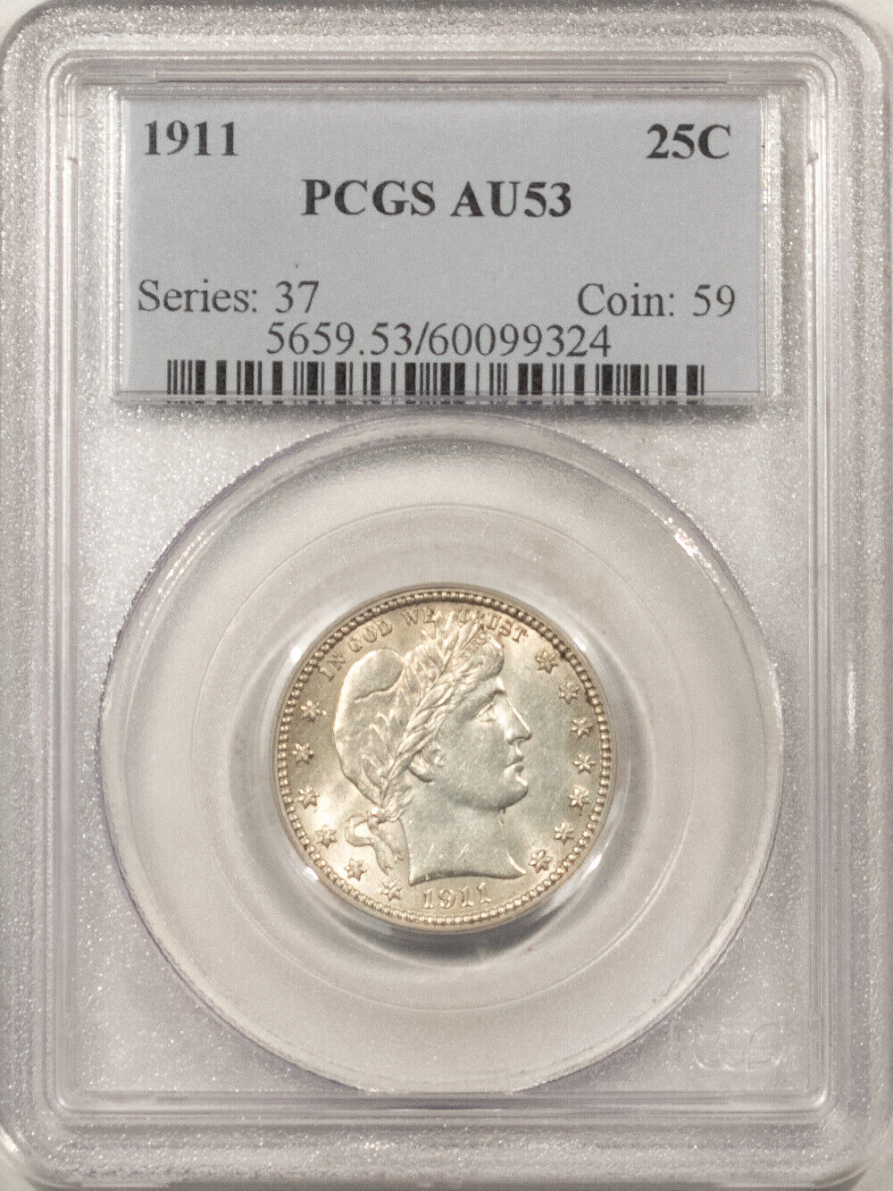 1911 BARBER QUARTER PCGS AU-53 obv.jpg