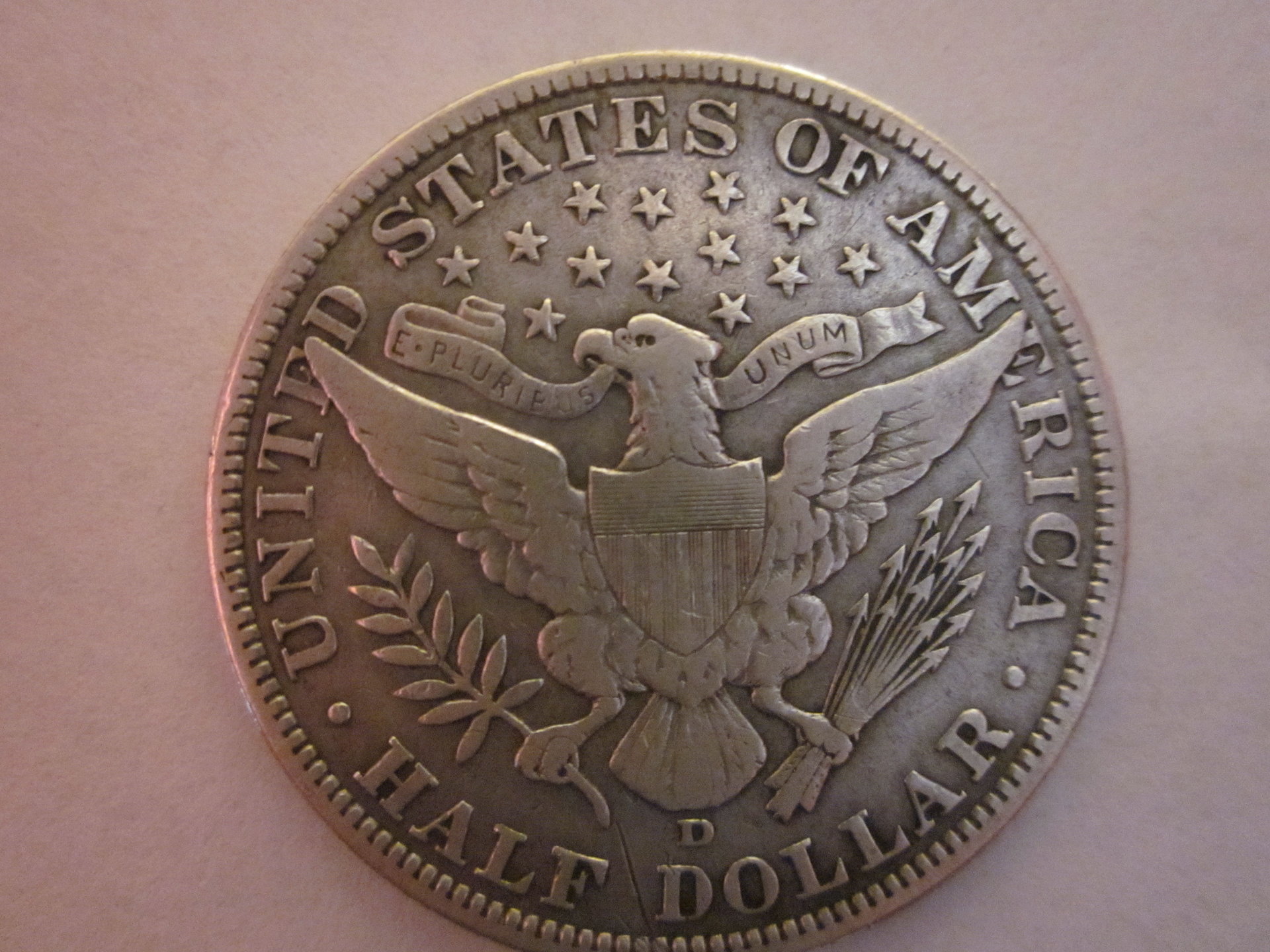 1911-D Barber Half Dollar - Reverse.JPG