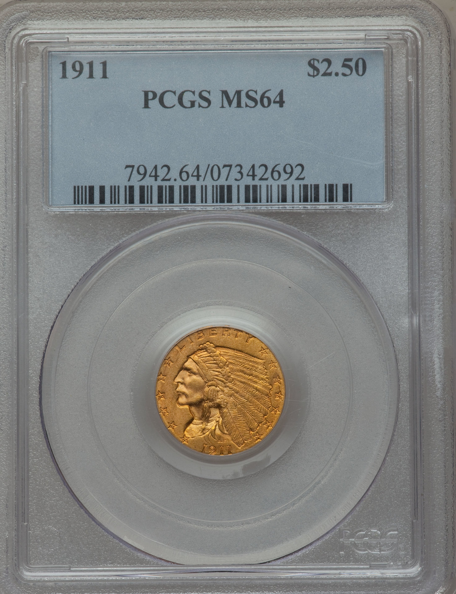 1911 MS64 $2.5 Indian obv 2nd.jpg