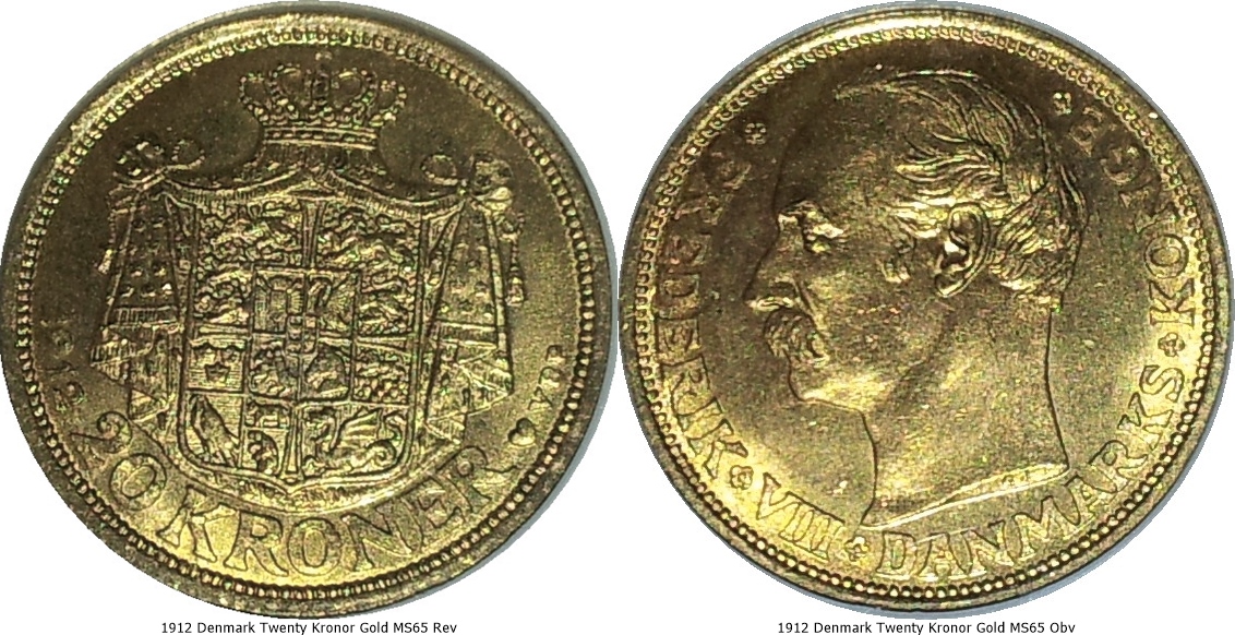 1912 Denmark Twenty Kronor Gold MS65 Rev-tile.jpg