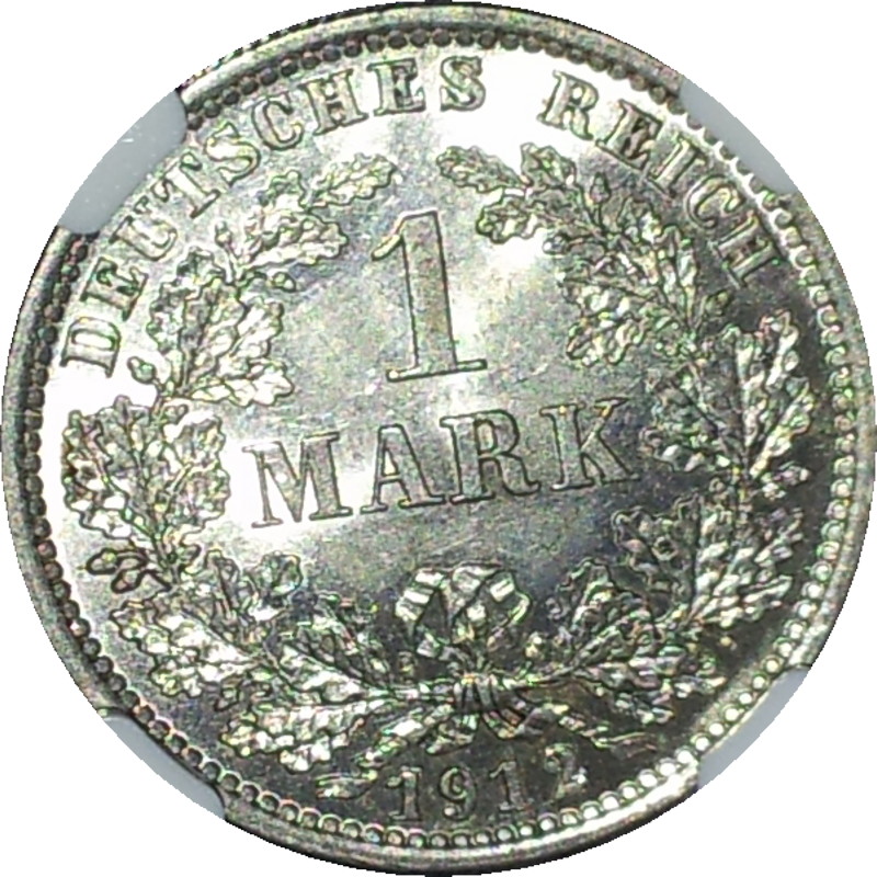 1912 E Germany Empire One Mark MS64 Obv.JPG