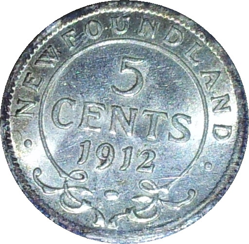 1912 Newfoundland Five Cents Rev.JPG