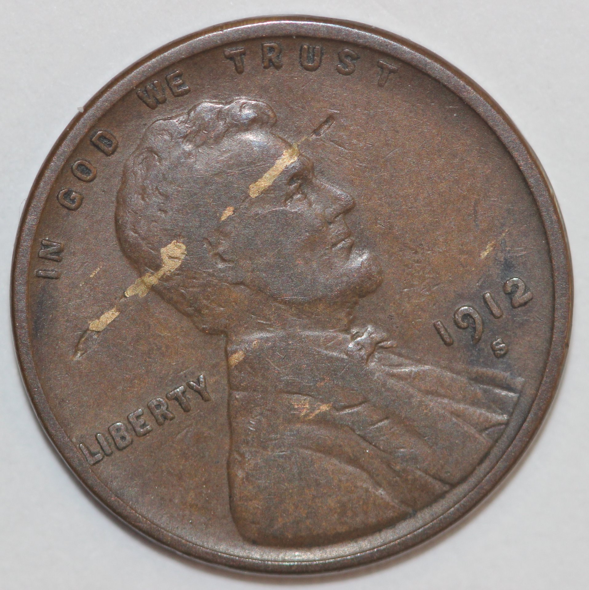 1912-S 1c strk thru gold obv.JPG