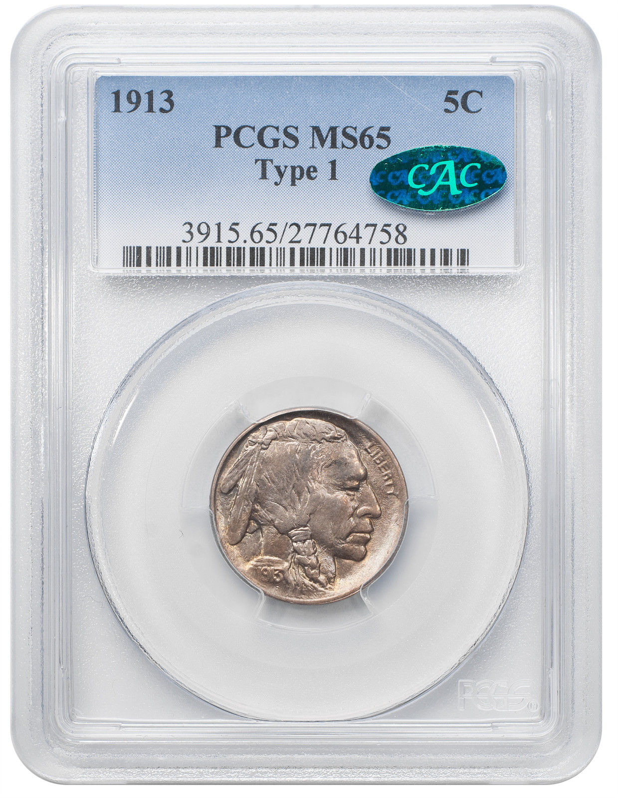 1913 5C Type 1 Obv Slab MS65 CAC Seller.jpg