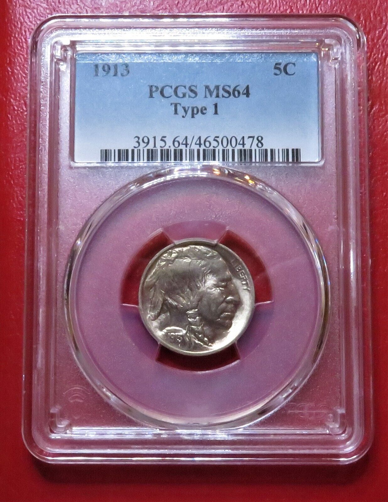 1913 Buffalo Nickel Type 1 PCGS MS64 obv.jpg