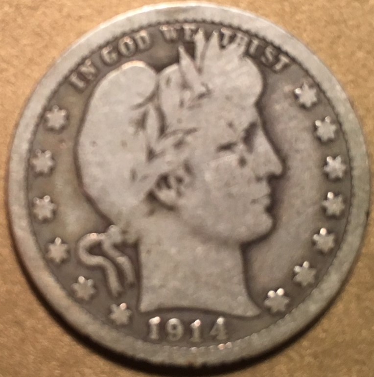 1913-S Barber Quarter (Obverse).JPG