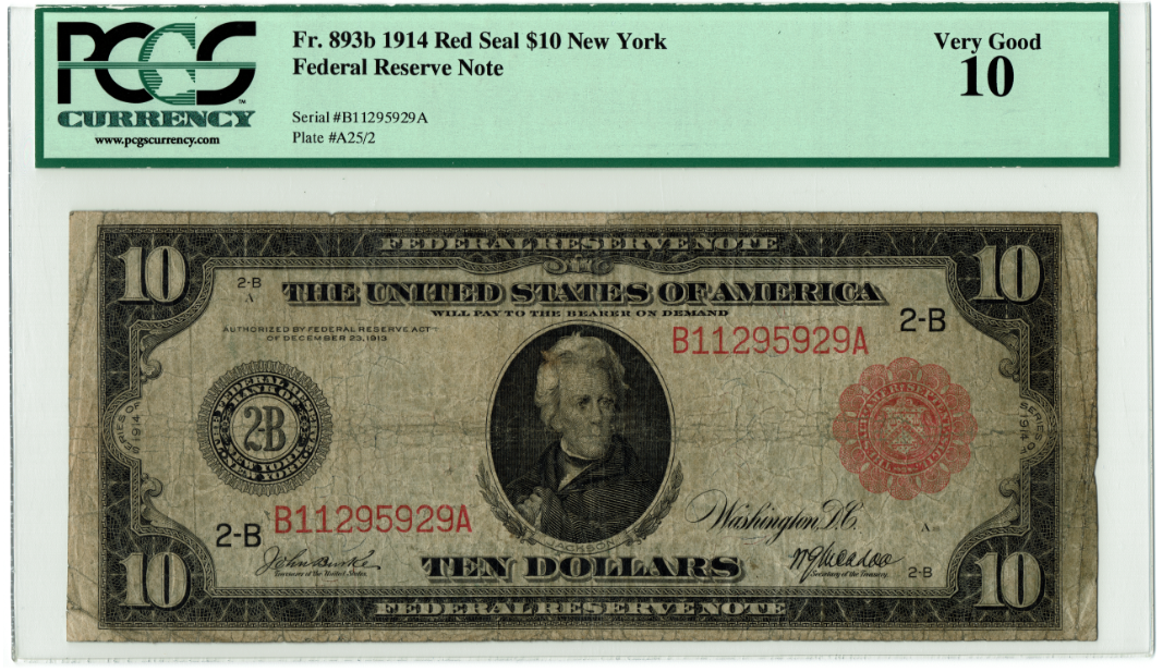 1914 $10 Federal Reserve Note Red Seal.PNG