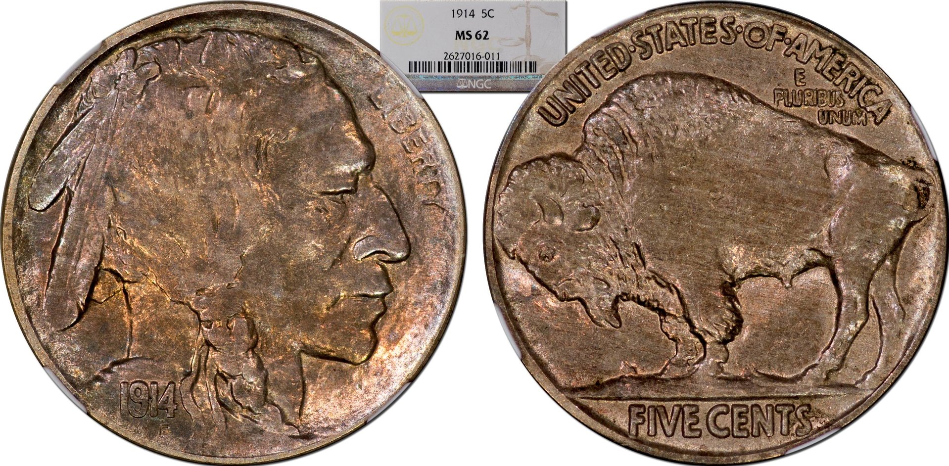 1914 Buffalo Nickel NGC MS62.jpg
