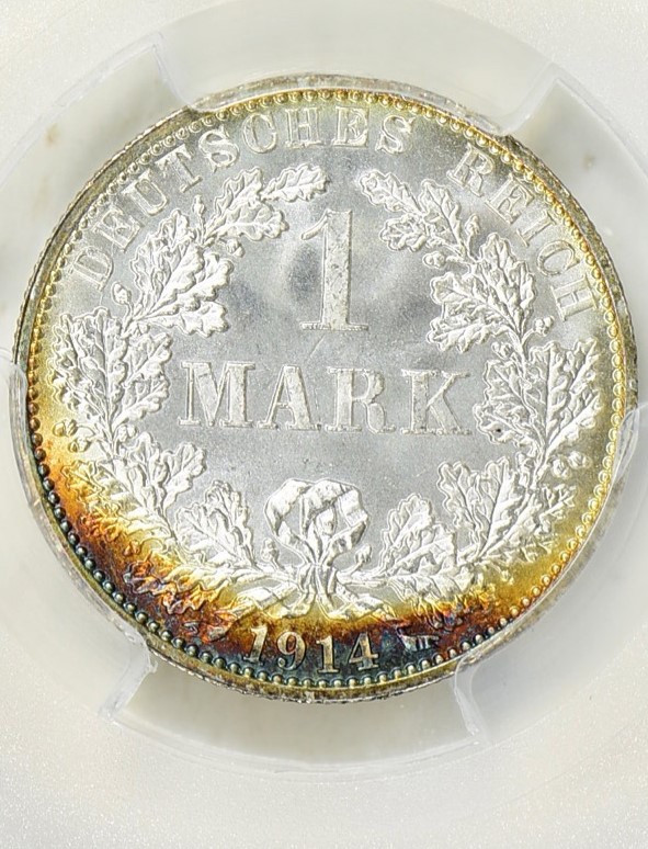 1914 Germany Mark Obv MS68.jpg