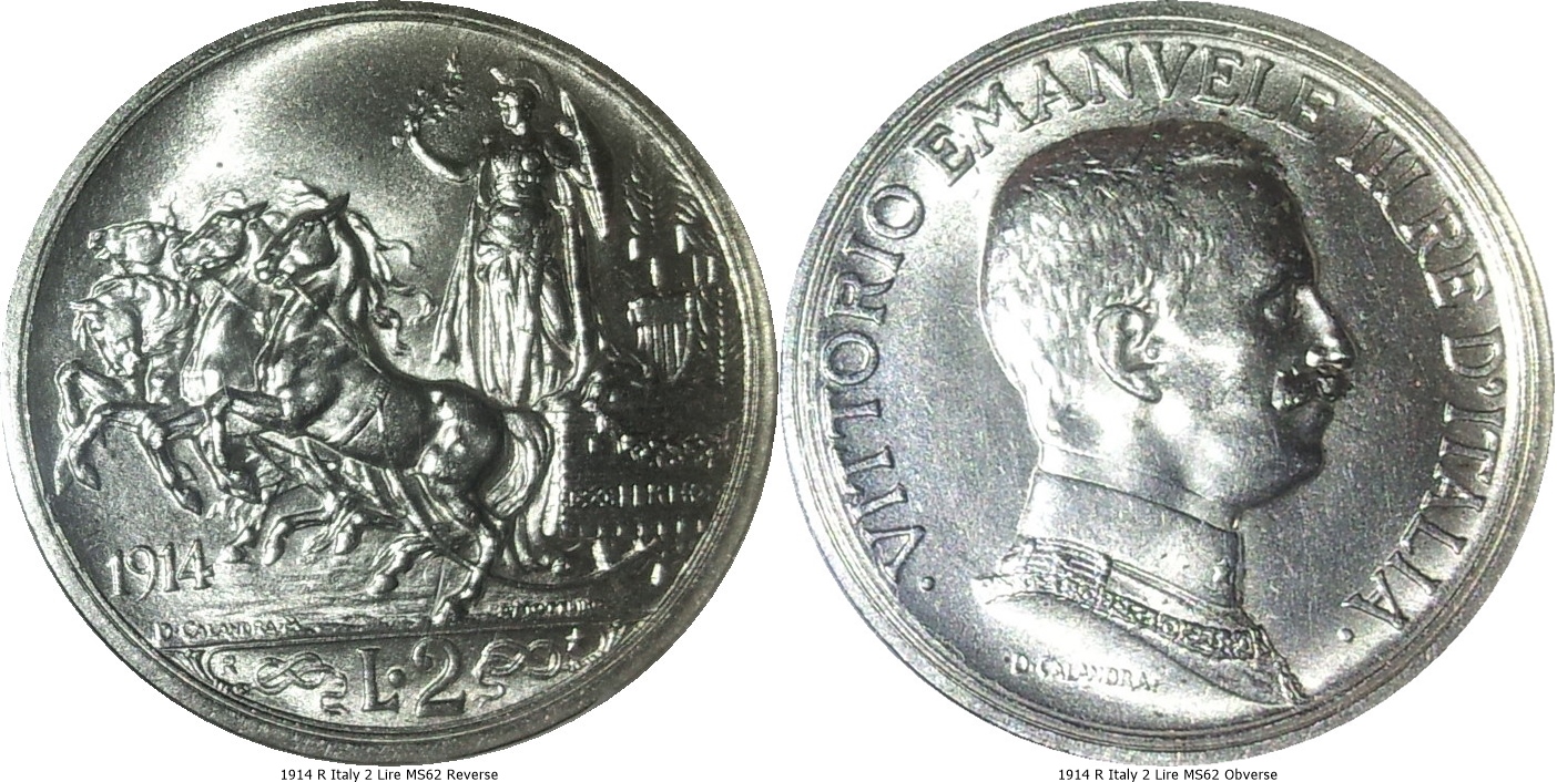 1914 R Italy 2 Lire MS62 -tile.jpg