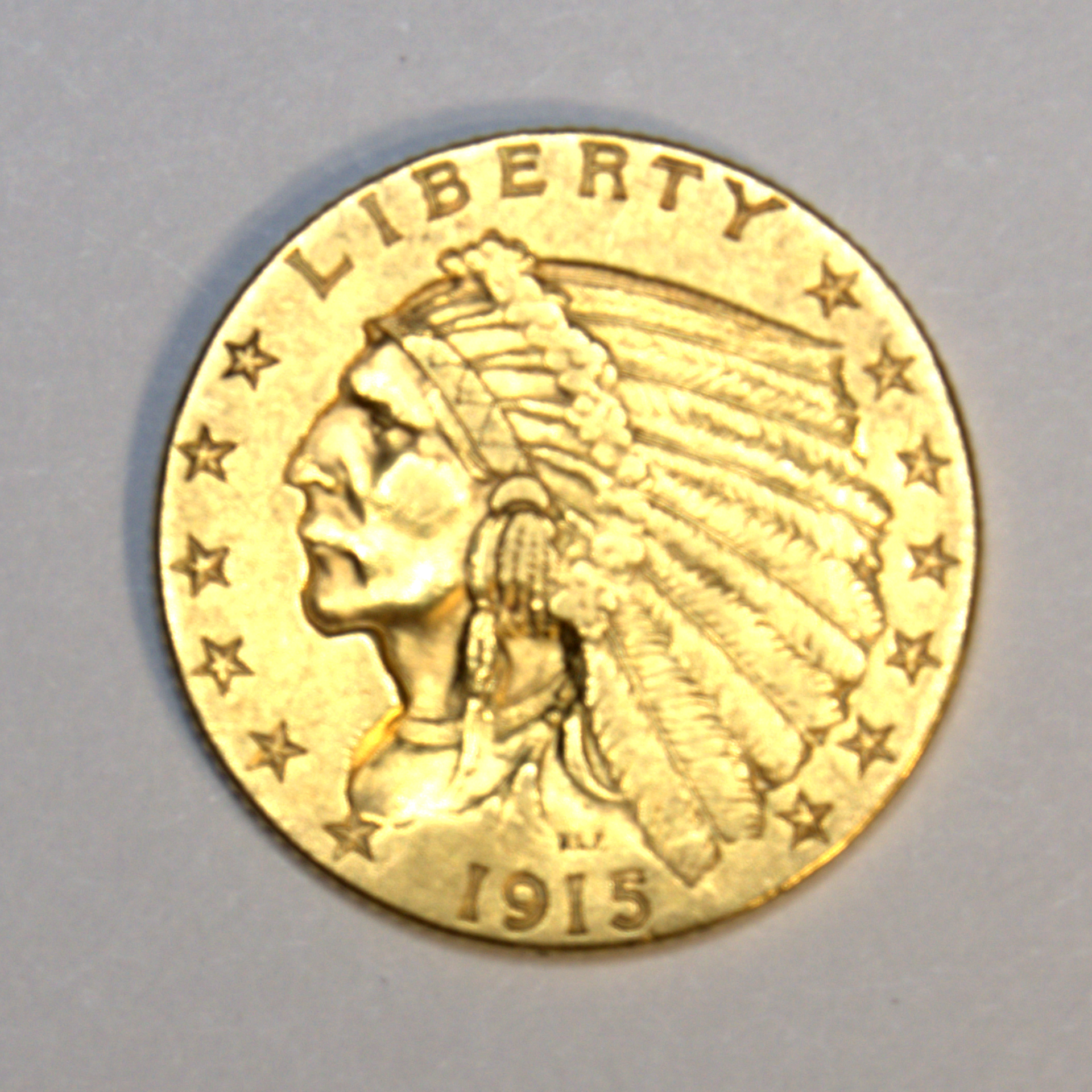 1915 Indian Head Quarter Eagle (Obverse).png