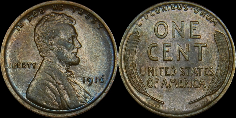 1916 Lincoln 1c Coin #1 Image 1 Combo.jpg