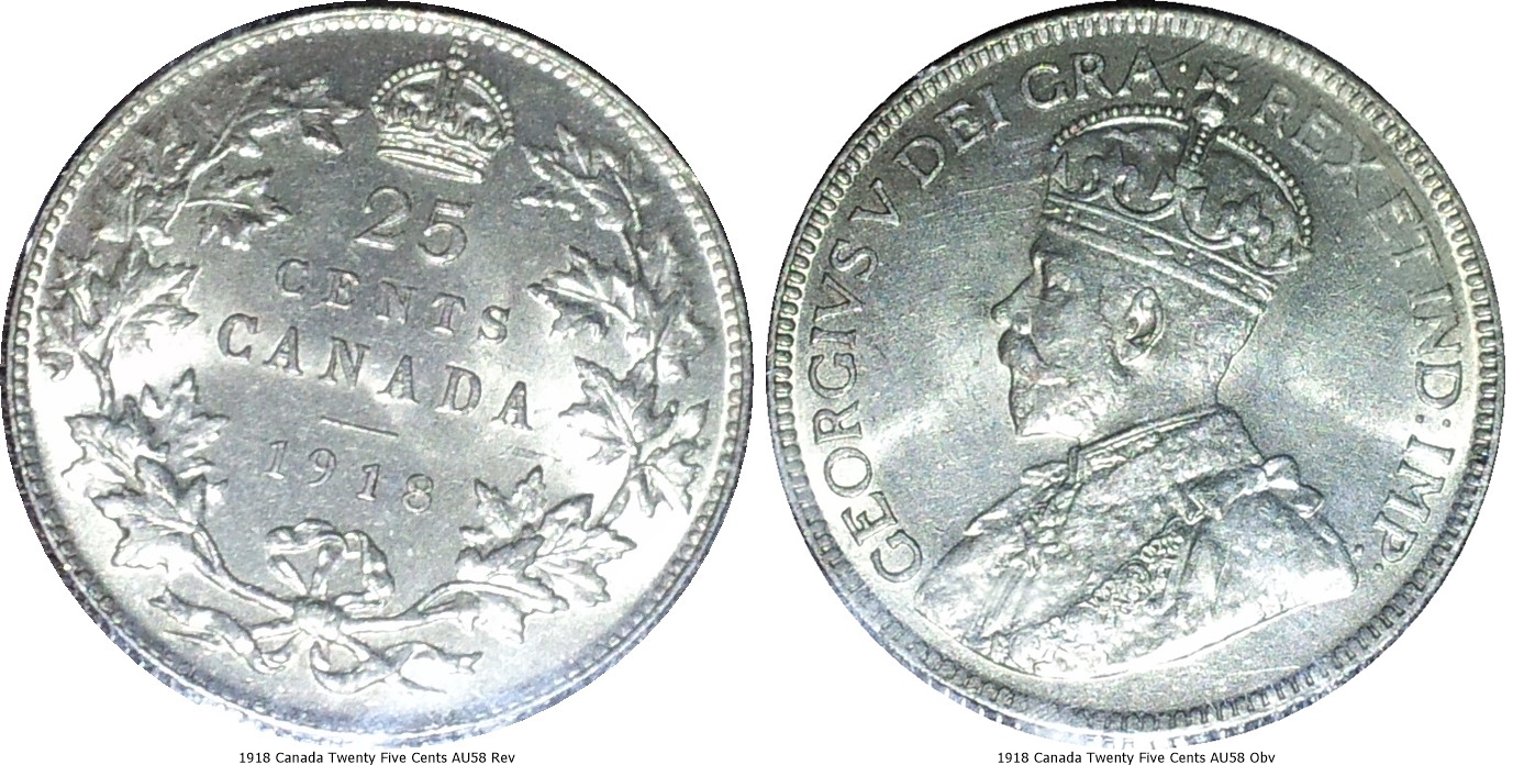 1918 Canada Twenty Five Cents AU58 -tile.jpg
