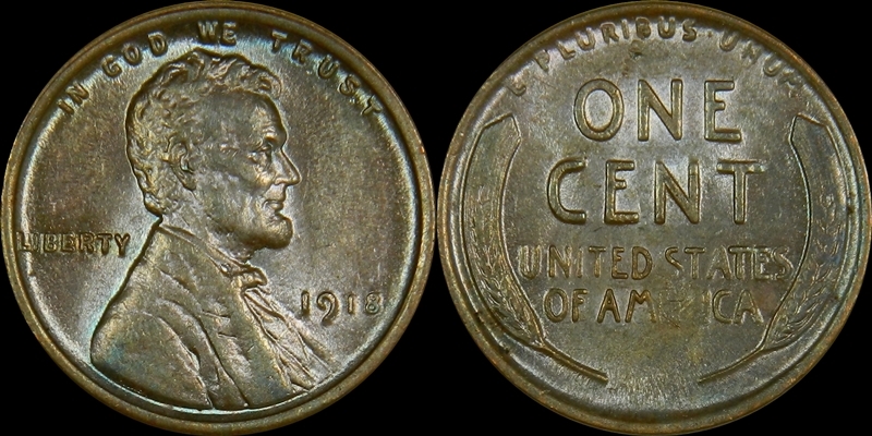 1918 Lincoln 1c Coin #1 Image 1 Combo.jpg