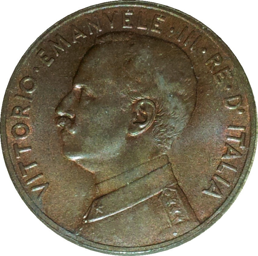 1918 R Italy Five Centesimi Obv.JPG