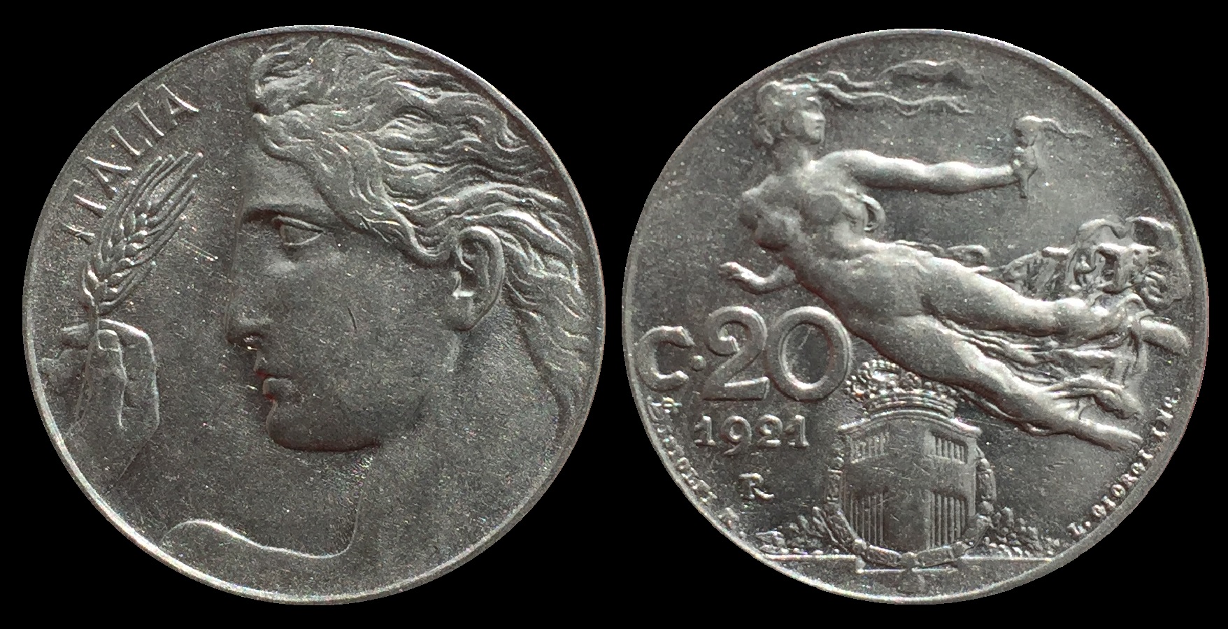 1921 Italy 20 Centesimi.jpg