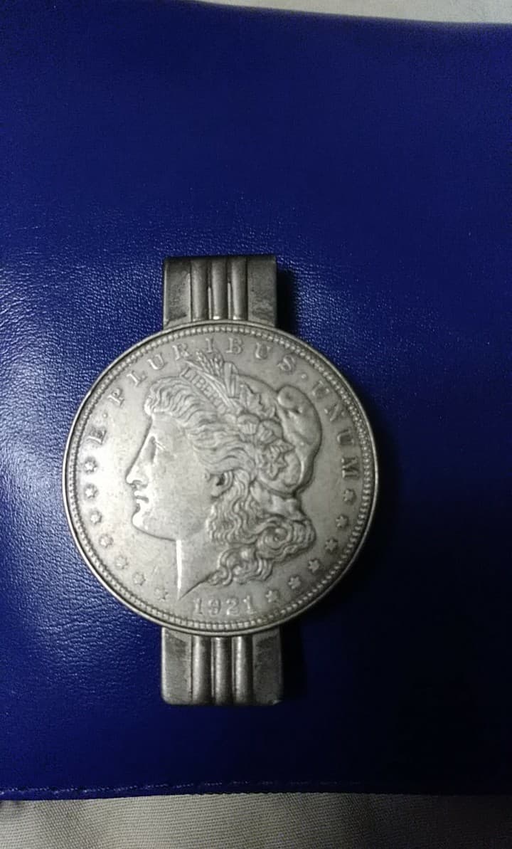 1921 Morgan Money clasp clip obv.jpg