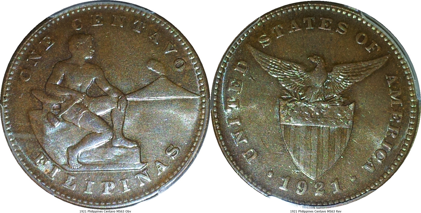 1921 Philippines Centavo MS63 -tile.jpg