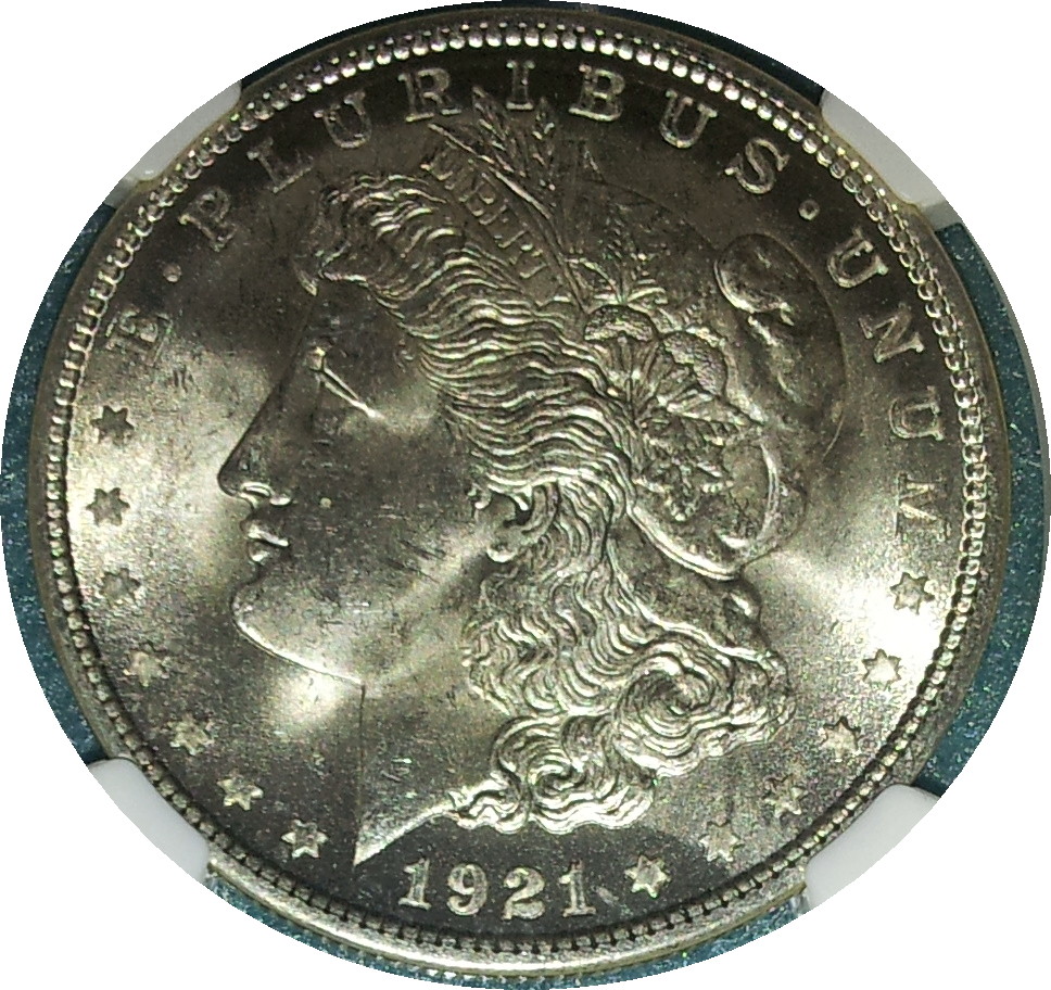 1921 USA Morgan MS64 Obv.JPG
