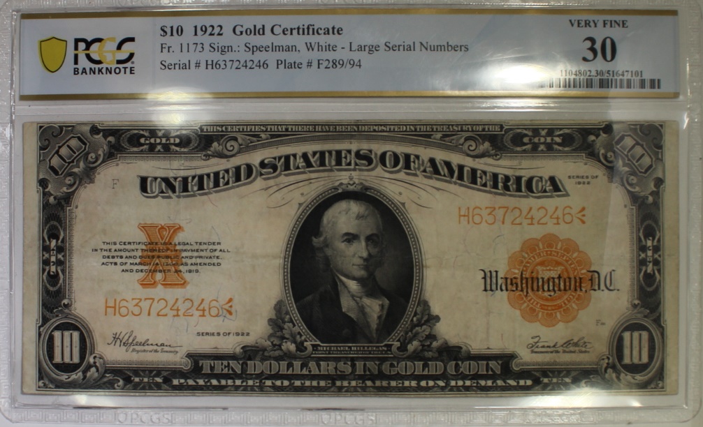 1922 $10 Gold cert obv.JPG