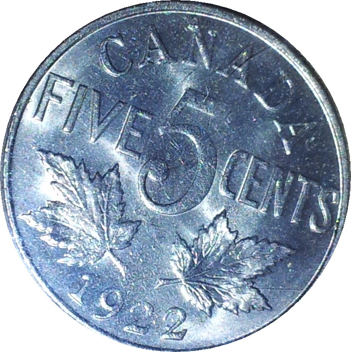 1922 Canada Five Cent MS63 Rev Far Rim.JPG