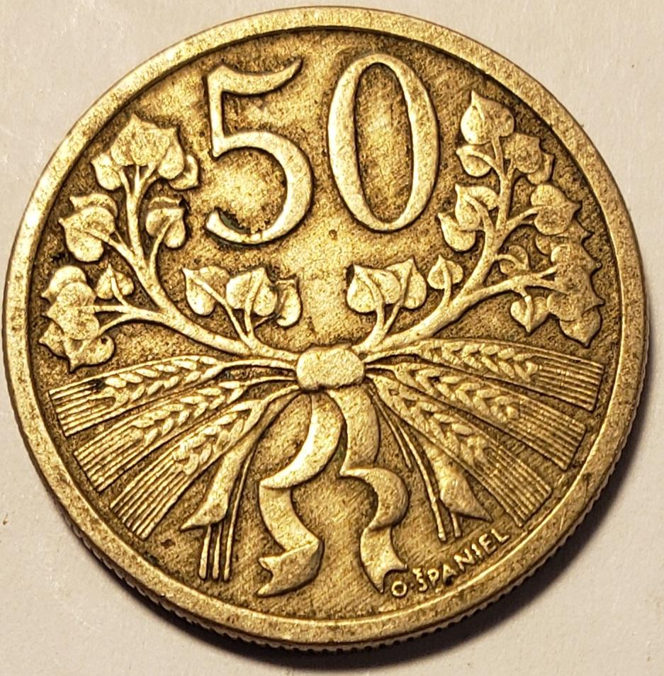 1922 Ceskoslovenska coin rev.jpg
