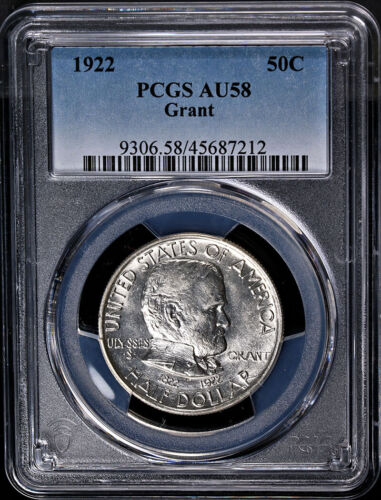 1922 Grant No Star Commem Half Dollar PCGS AU58 obv.jpg