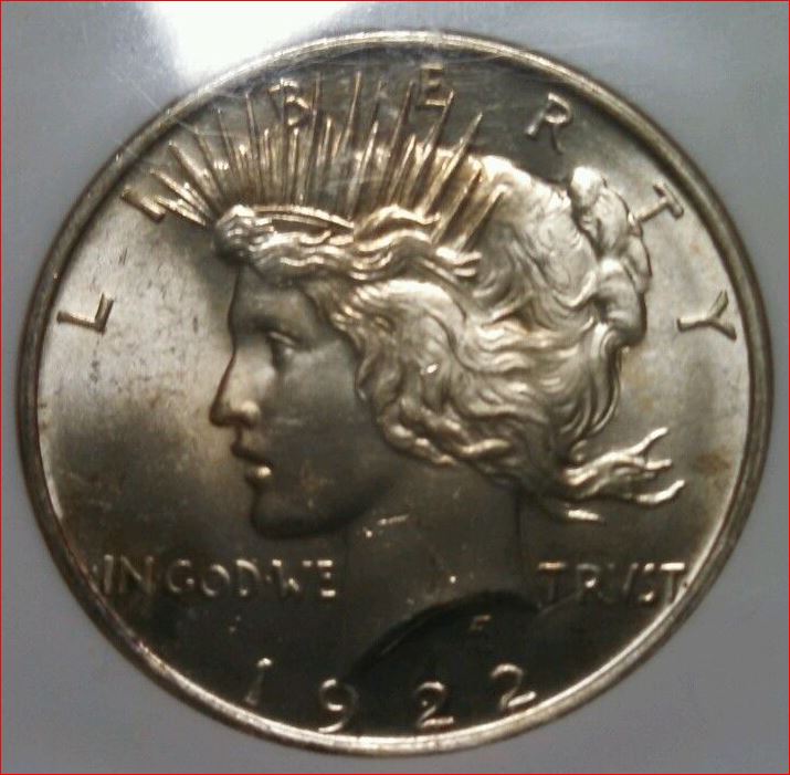 1922 MS 63 Peace Dollar Obverse.JPG