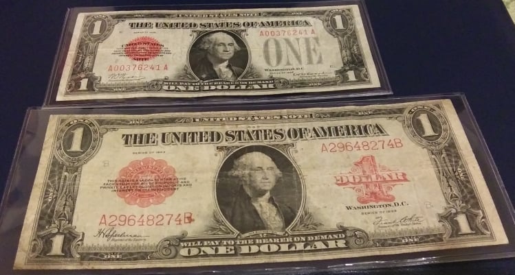 1923 1 Dollar and 1928 1 Dollar Comparison.jpg