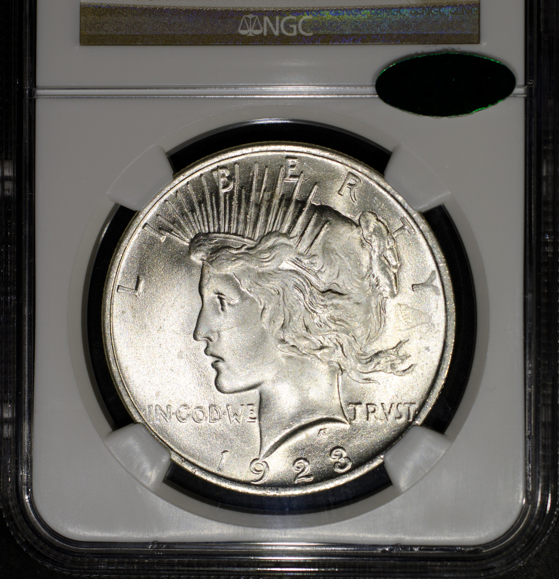 1923 $1 Obv slab luster.JPG